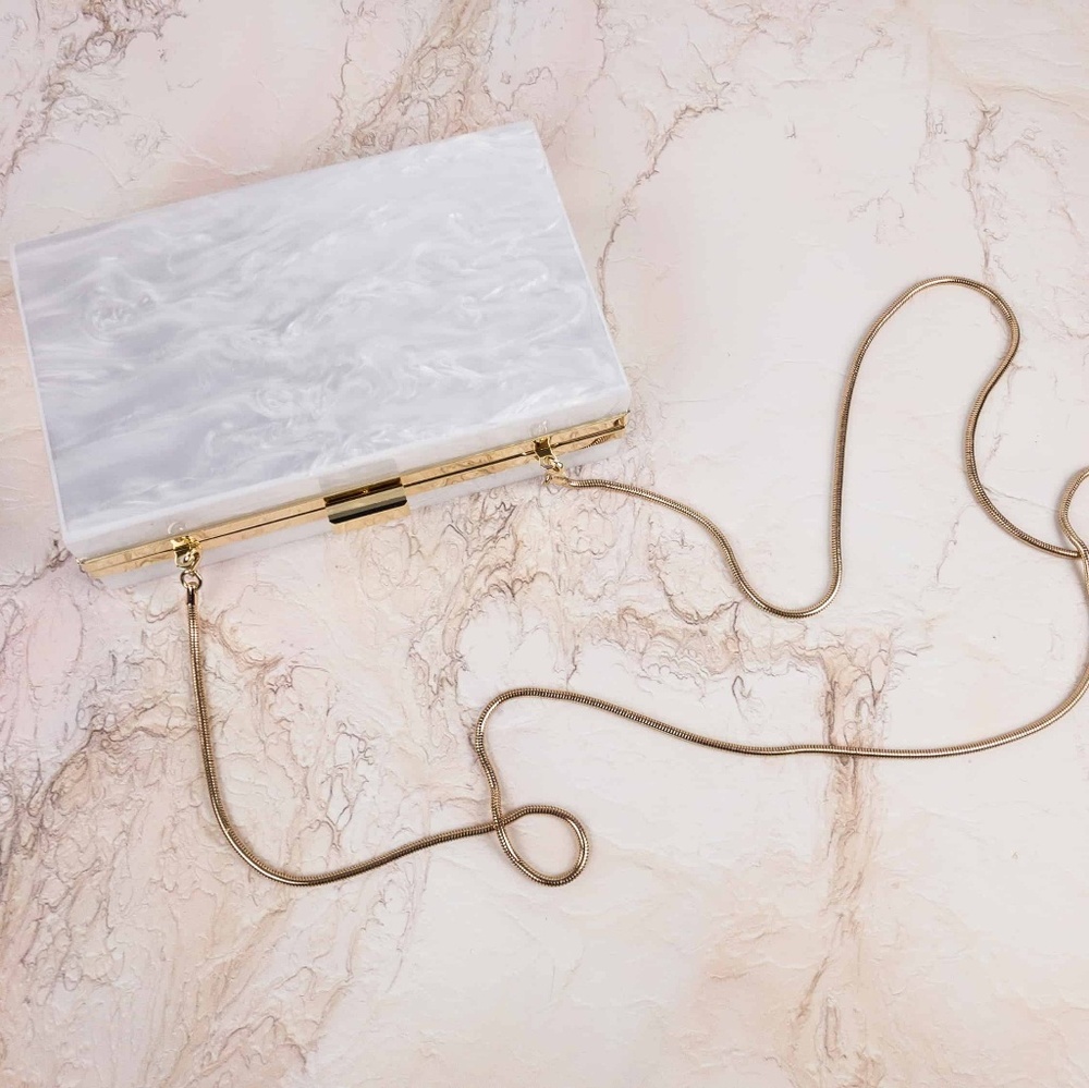 Rachel Zoe Clutch in Pearl